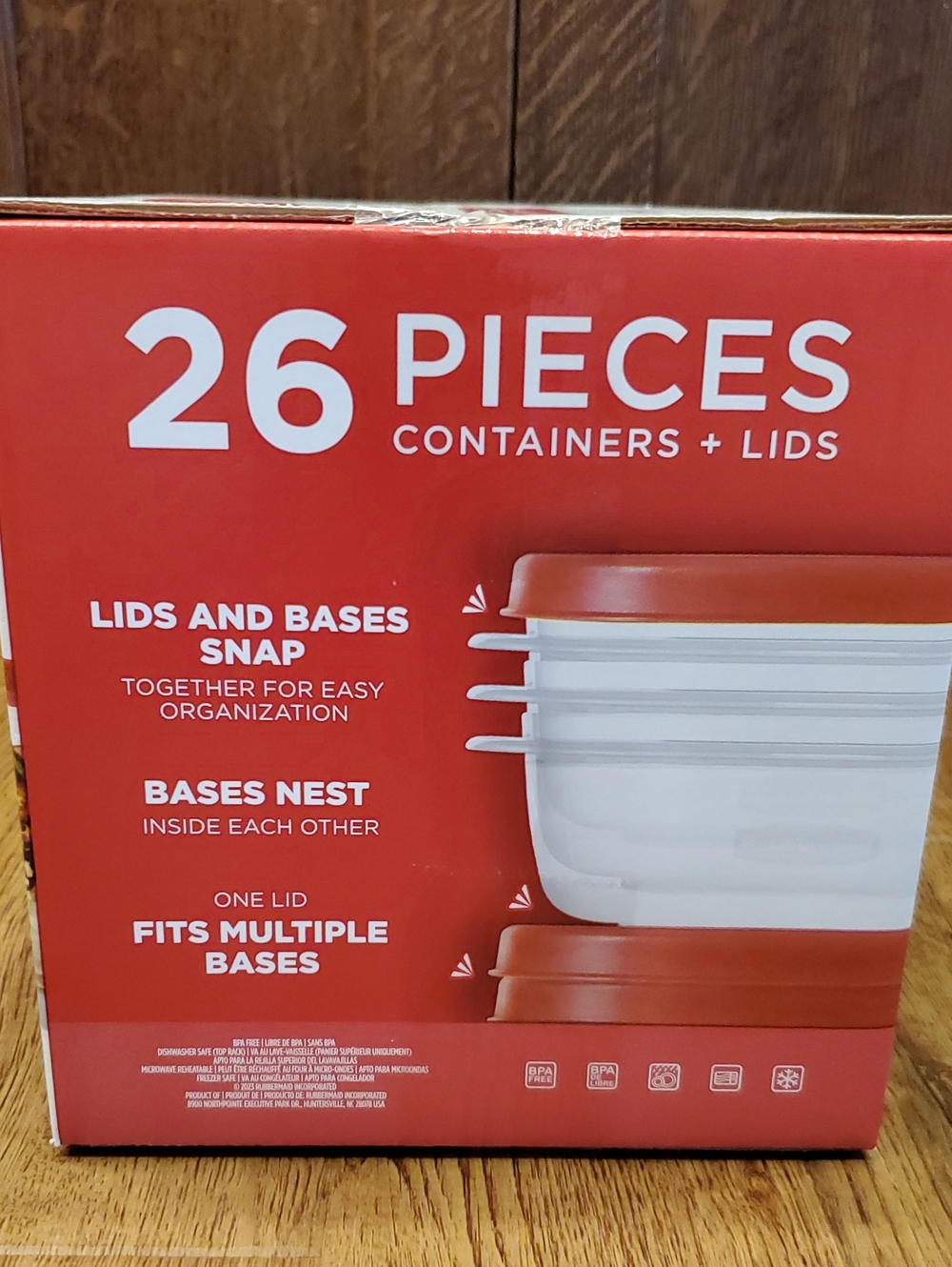 Rubbermaid Easy Find Lids Food Storage System with Red Lids - 26 Piece - Picture 4 of 8